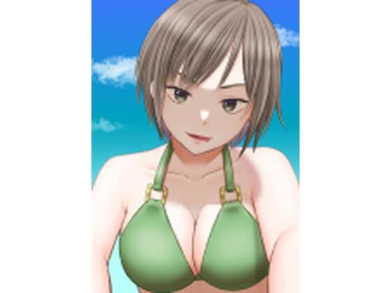 【エロ漫画】ショートカット美女でくびれ巨乳のビキニギャルが初対面の気弱男子のナンパにOKして即尺フェラで手コキしながら亀頭を舐めて口内射精ww友達に無理やりナンパさせられた少年を痴女全開で責めて抜きまくるw